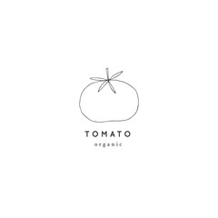Vector hand drawn icon, tomato. Healthy nutrition, vegetarians, vegans. Isolated object. Vegetables.