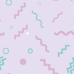 Colorful geometric background in the style of Memphis, bright conceptual design, banner in pastel colors