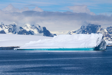 A big iceberg along the coasts of the Danco Coast in the Antarctic Peninsula, Antarctica