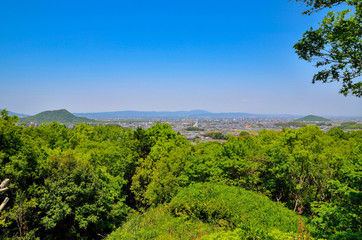 Obraz premium 奈良県 甘樫丘からの眺め