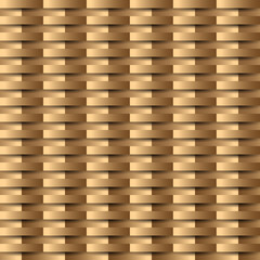 Gold luxury seamless pattern with geometric weave