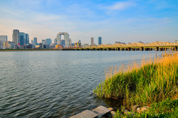 Fototapeta premium 大阪の都市風景