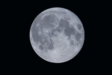Full moon on the dark night