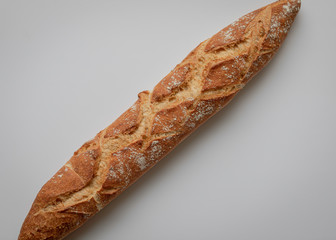 whole grain baguette bread