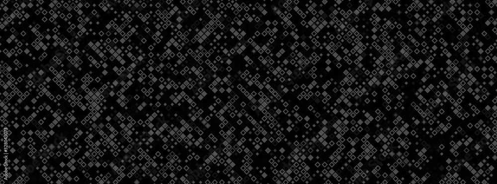 Poster small color blocks and pixels. abstract luminescent pixel mosaic illustration. futuristic banner tec