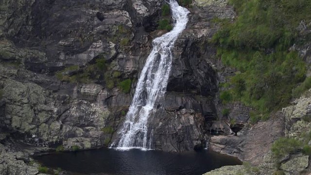 Fisgas de Ermelo waterfall view from viewpoint in Mondim de Basto, most beautiful in Portugal