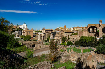 Fototapeta premium Rome Italy22.10.2015 Parco Archeological Park of the Colosseo in Rome