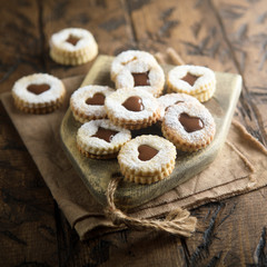 Homemade chocolate cut-out cookies