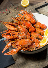 boiled crayfish with spices