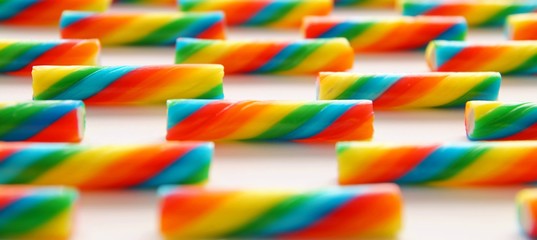 Twisted candy cane colorful seamless borders set. Stick of hard candy pattern. Christmas candy canes. abstract texture background. Christmas, happy new year and Birthday theme