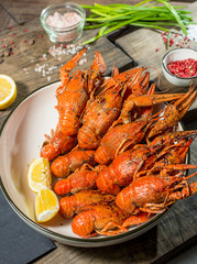 boiled crayfish with spices