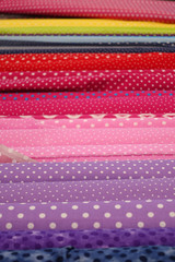 colorful dotted fabric for background