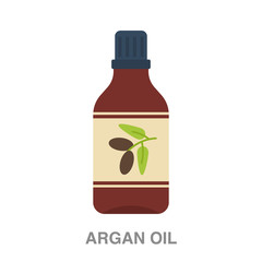 argan oil flat icon on white transparent background. You can be used black ant icon for several purposes.	