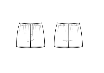 man underwear pants vector sketch