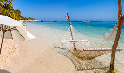 tropical beach in Mauritius 