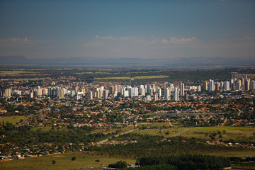 Campo Grande vista do alto, Mato Grosso do Sul, Brasil