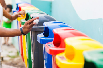 coleta de lixo reciclável