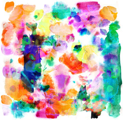 Abstract background with creative splashes and ink strokes effect.