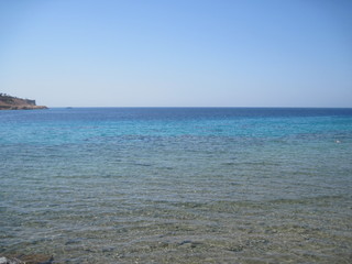 sea and blue sky