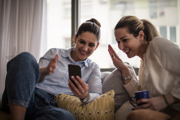 Video chatting - keeping people in touch.