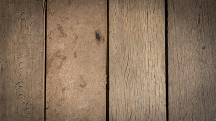 The old Dark brown wooden surface. Texture for background.