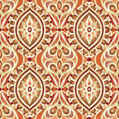 stylized ethnic pattern.