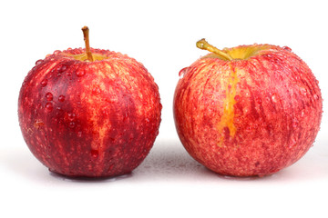 Two gala apples