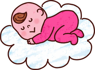赤ちゃん雲でひと休み