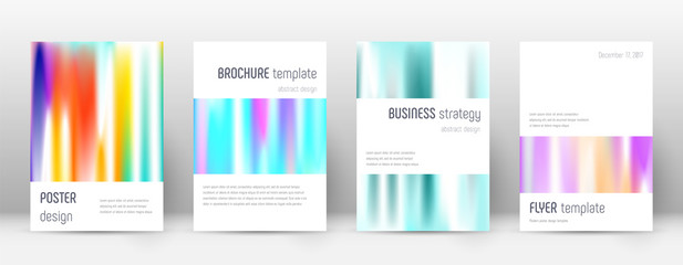 Flyer layout. Minimalistic fabulous template for B