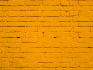 Yellow brick wall texture background.