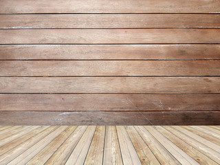 Wooden interior. Interior design background.