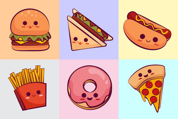 Kawaii fast food collection