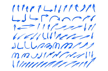 Arrows set isolated. Elements of graphic design.