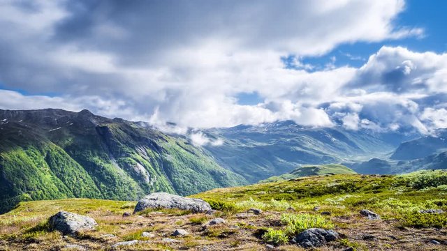 Timelapse at Sognefjell, Province Vestland, Norway