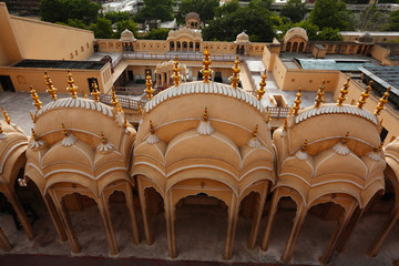 View from top, Palace of the Winds, Hawa Mahal, Jaipur, Rajasthan, India