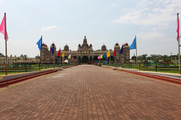 The Palace of Mysore, Ambavilas Palace, Mysore, Karnataka India. Official residence of the Wodeyars...