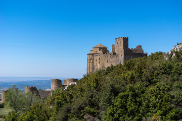 Fototapeta na wymiar Medieval Castle of Loarre near Huesca, Aragon, Spain built in the 11th century