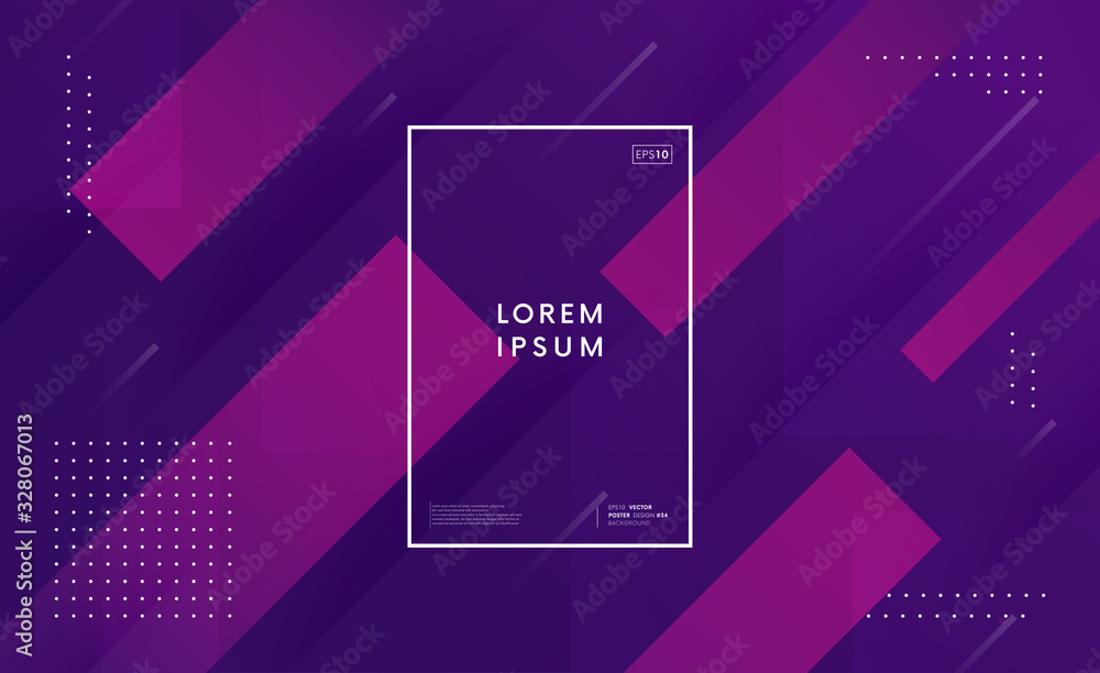 Aufkleber Minimal trendy gradient background. Dynamic shapes backdrop vector design.