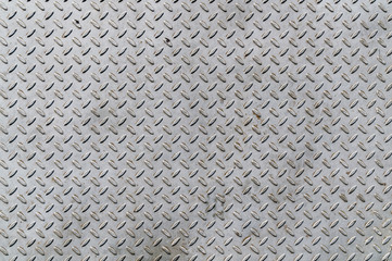 Closeup of checkered plate surface
