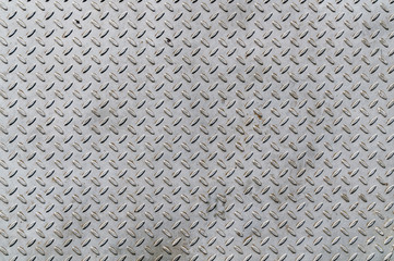 Closeup of checkered plate surface