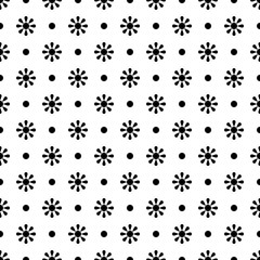 Fototapeta na wymiar Chamomile geometric seamless pattern. Isolated daisy on green background, abstract simple flower design. Modern minimal design. Vector illustration perfect for graphic design ,textiles, print etc.