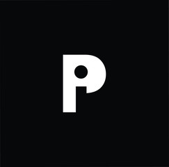 Initial based modern and minimal Logo. P PI IP letter trendy fonts monogram icon symbol. Universal professional elegant luxury alphabet vector design - obrazy, fototapety, plakaty
