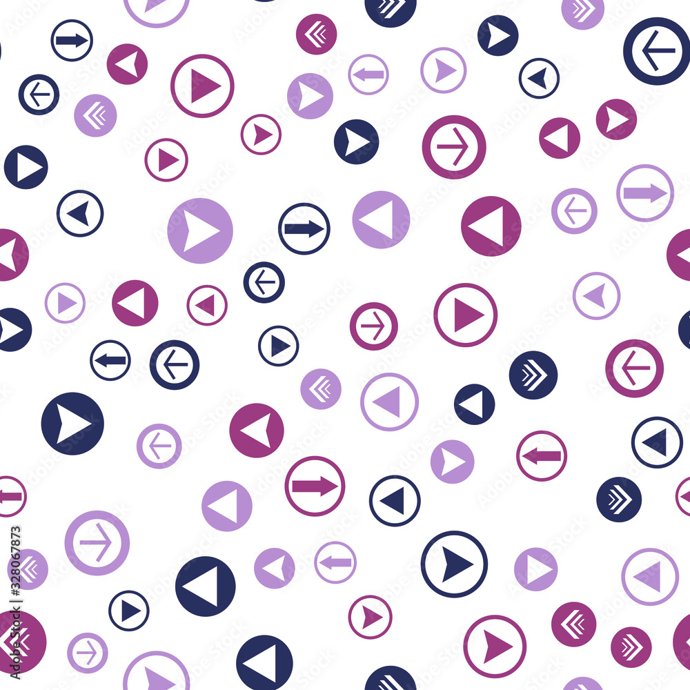 Poster seamless vector pattern with different arrows. modern cursor illustration