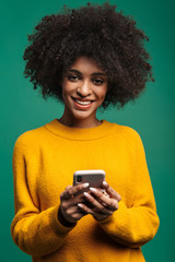 Portrait of a smiling young african woman