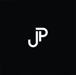 Initial based modern and minimal Logo. PJ JP letter trendy fonts monogram icon symbol. Universal professional elegant luxury alphabet vector design