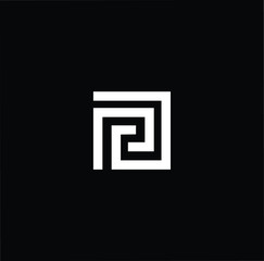 Initial based modern and minimal Logo. P PG GP PD DP letter trendy fonts monogram icon symbol. Universal professional elegant luxury alphabet vector design