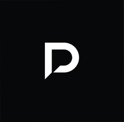 Initial based modern and minimal Logo. P D PD DP letter trendy fonts monogram icon symbol. Universal professional elegant luxury alphabet vector design
