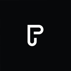 Initial based modern and minimal Logo. PF FP PL LP letter trendy fonts monogram icon symbol. Universal professional elegant luxury alphabet vector design