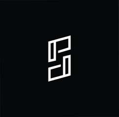 Initial based modern and minimal Logo. PD DP letter trendy fonts monogram icon symbol. Universal professional elegant luxury alphabet vector design