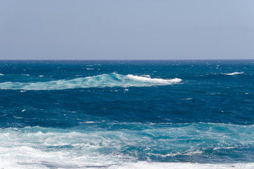 Fototapeta premium nature poster. Blue ocean